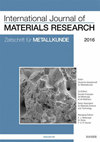 International Journal Of Materials Research雜志