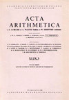 Acta Arithmetica雜志