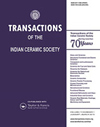 Transactions Of The Indian Ceramic Society雜志