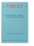 Target-international Journal Of Translation Studies雜志