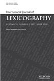 International Journal Of Lexicography雜志